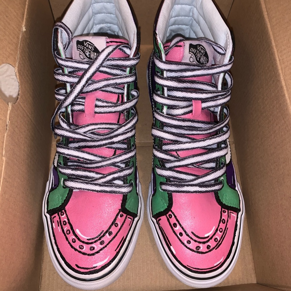 Custom Cartoon High Top Vans - Picture 9 of 9